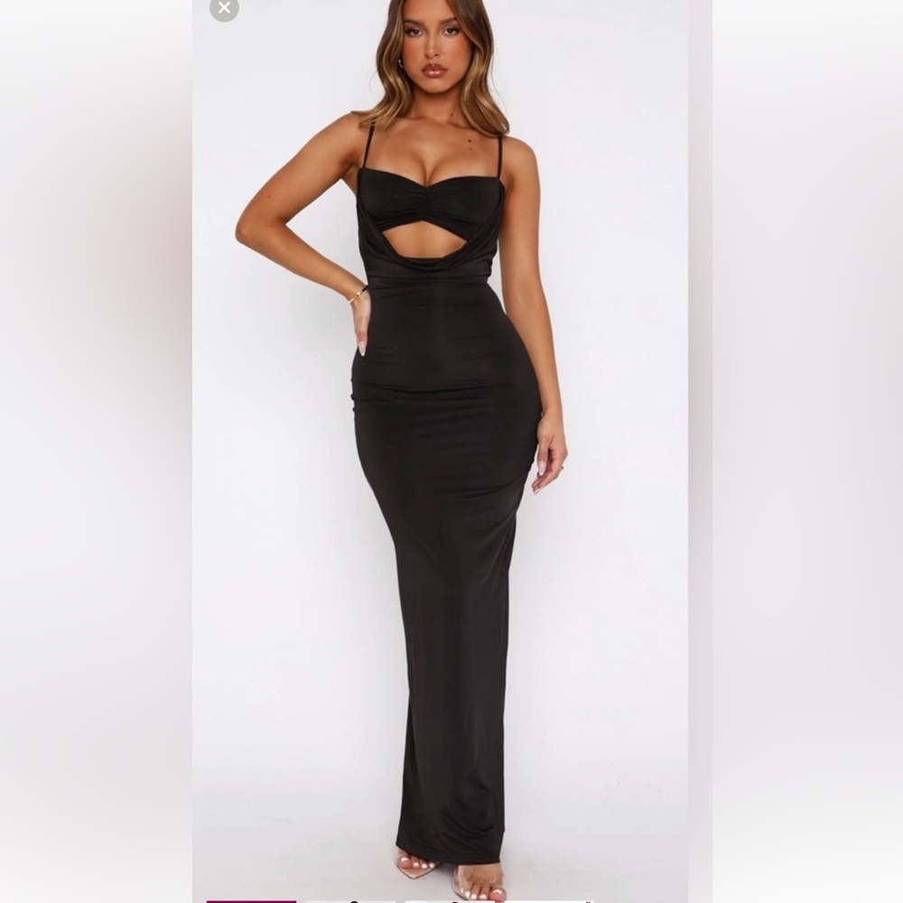 White Fox Boutique Black Backless Dress